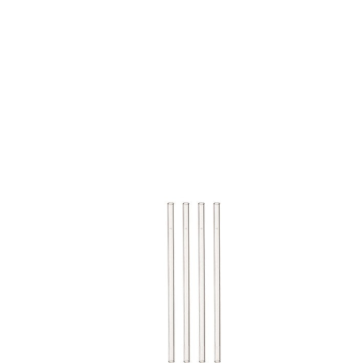 Leonardo Sugrör Glas 4-pack + Borste