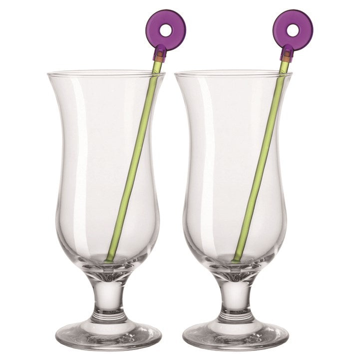 Leonardo Bar Hurricane 2-pack Drinkglas med drinkpinne
