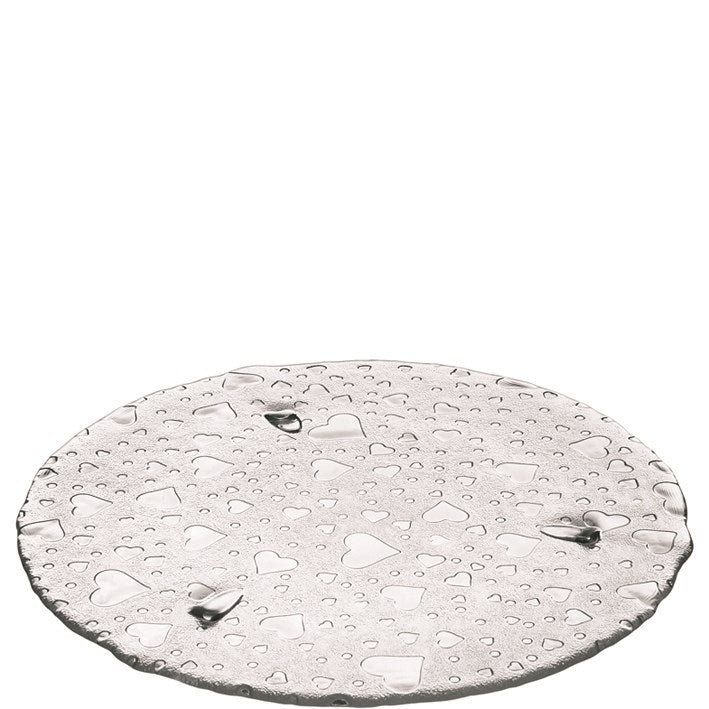 Leonardo Heart Tårtfat 34 cm Glas