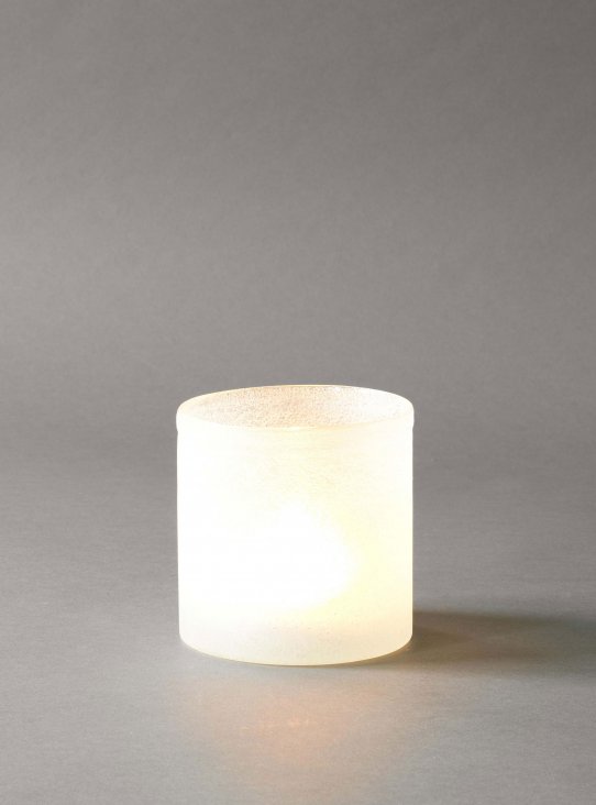 Tell Me More Frost candleholder M - white