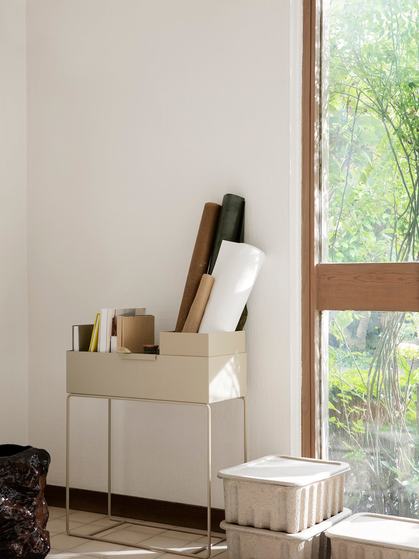 Ferm Living Paper Pulp Box Large - Set om 2
