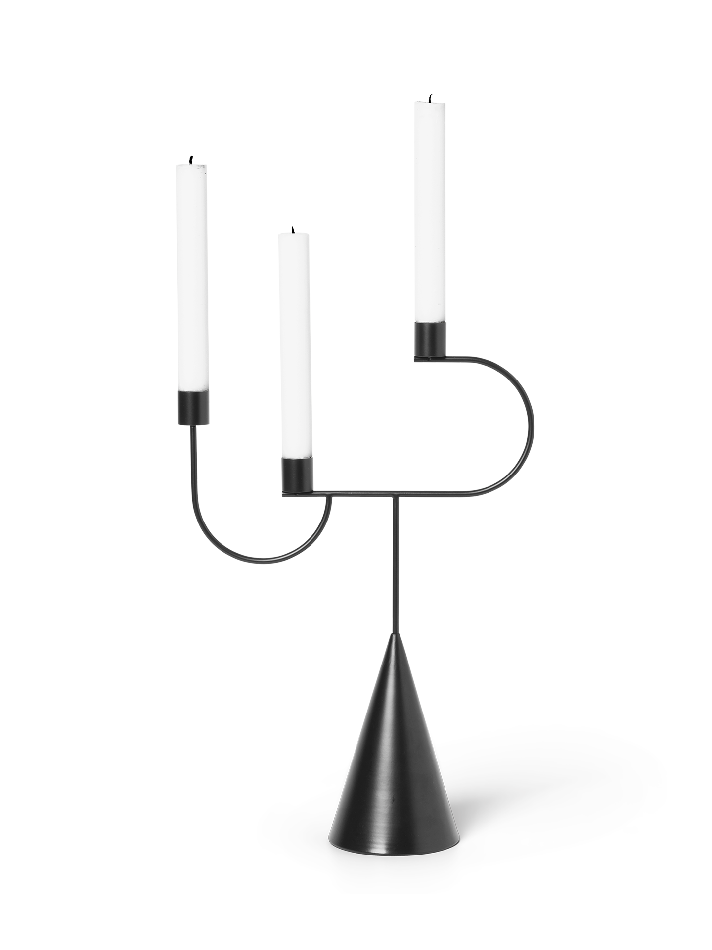 Ferm Living Avant Candelabra - Black
