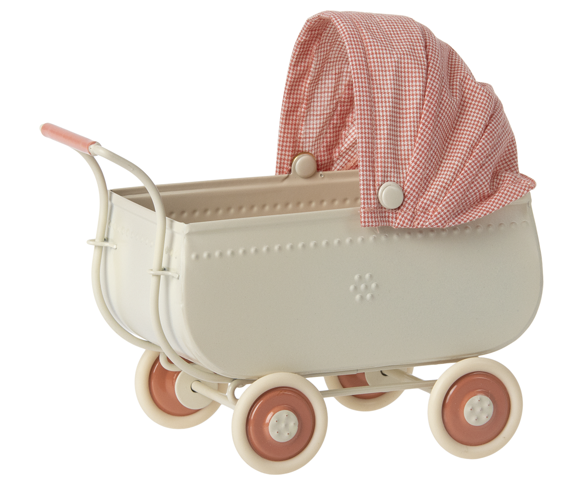 Maileg Pram, micro - Coral