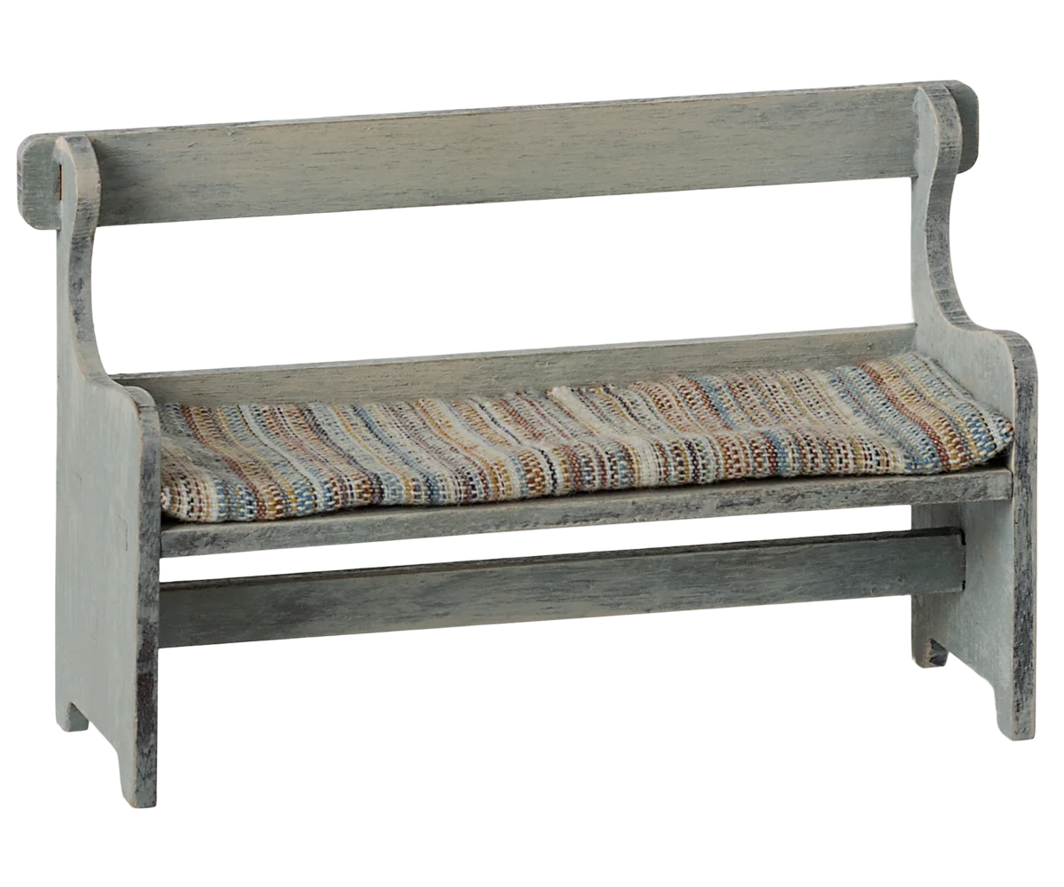 Maileg Bench, Mouse - Vintage Off-white