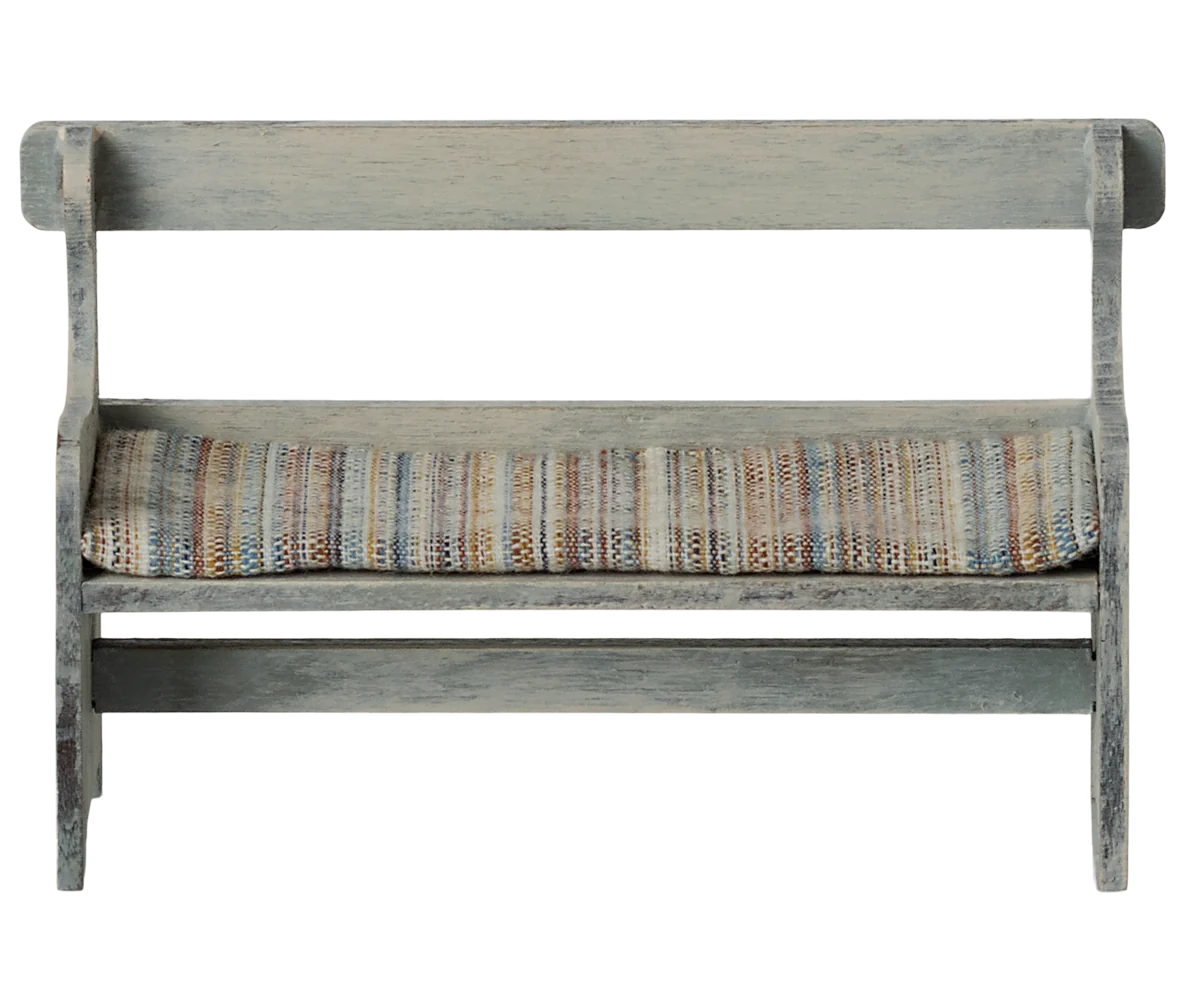Maileg Bench, Mouse - Vintage Off-white