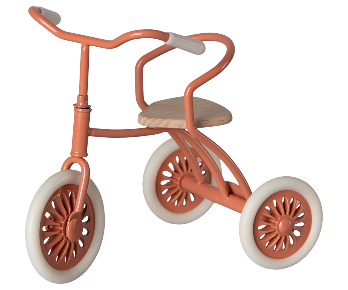 Maileg Abri à tricycle, Mouse - Coral