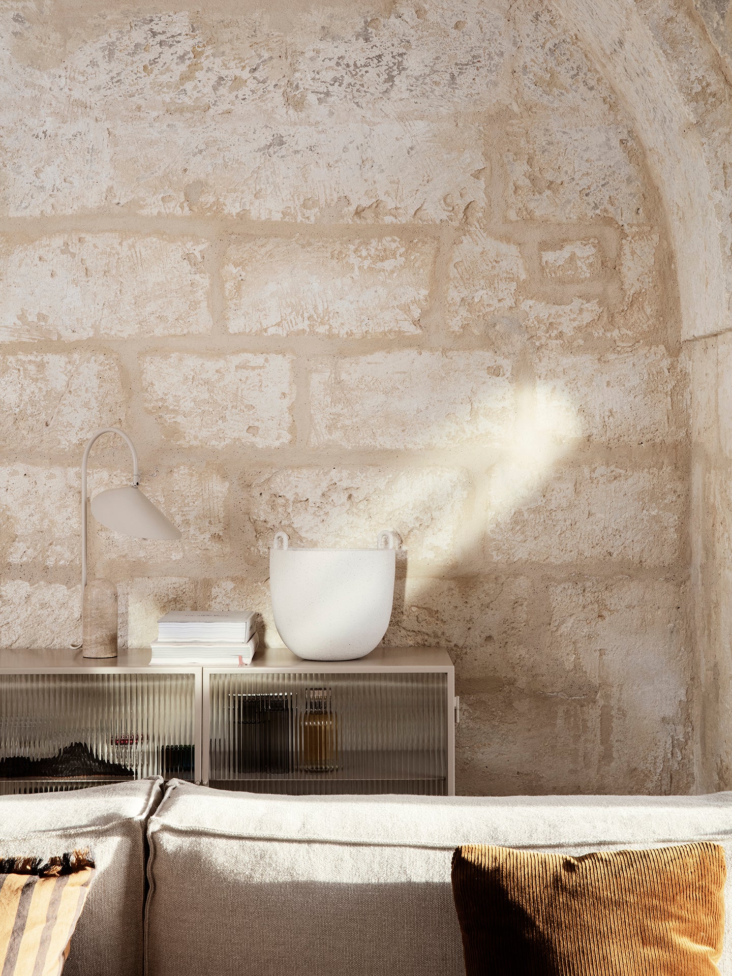 Ferm Living Speckle Pot - Large - Off-White