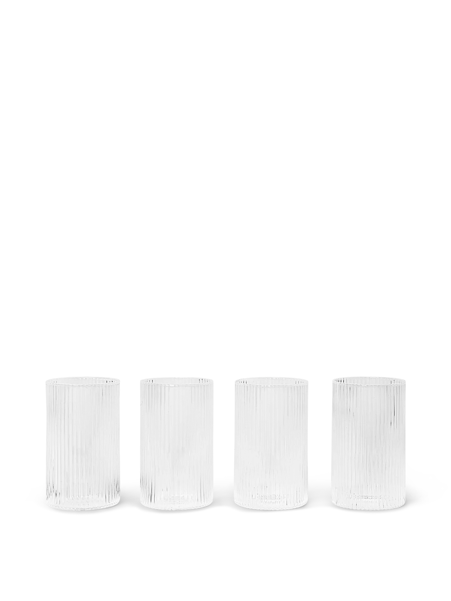 Ferm Living Ripple Verrines - Set of 4 - Clear