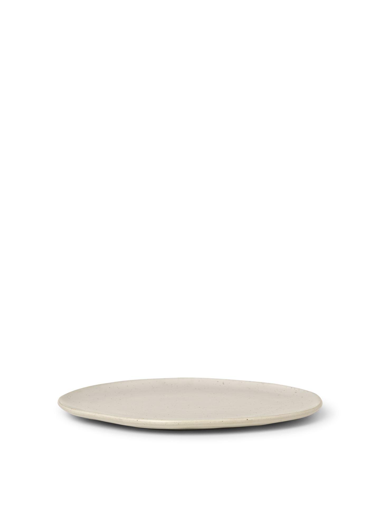 Ferm Living Flow Plate - Large - Off-white Speckle