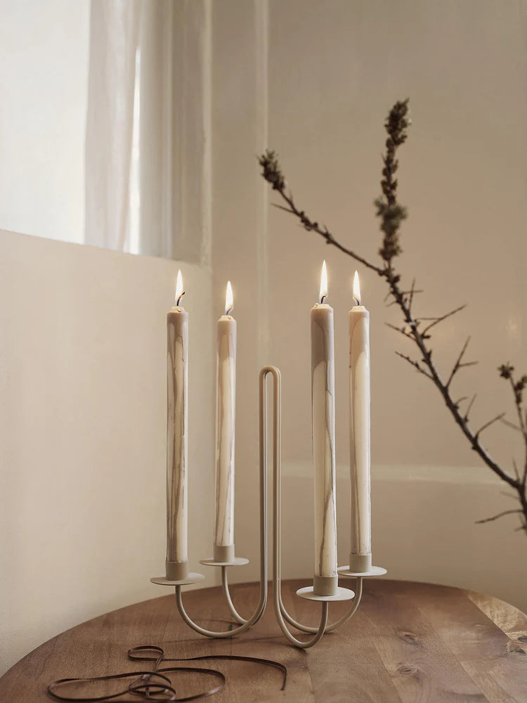 Ferm Living Sway Candelabra - Cashmere
