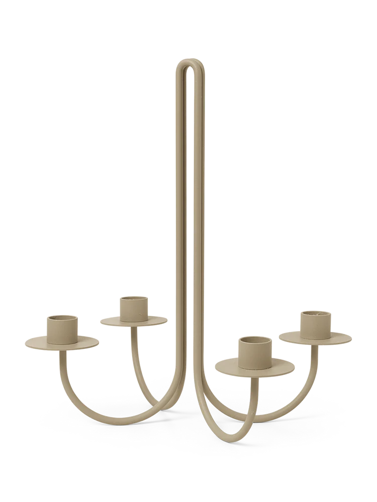 Ferm Living Sway Candelabra - Cashmere