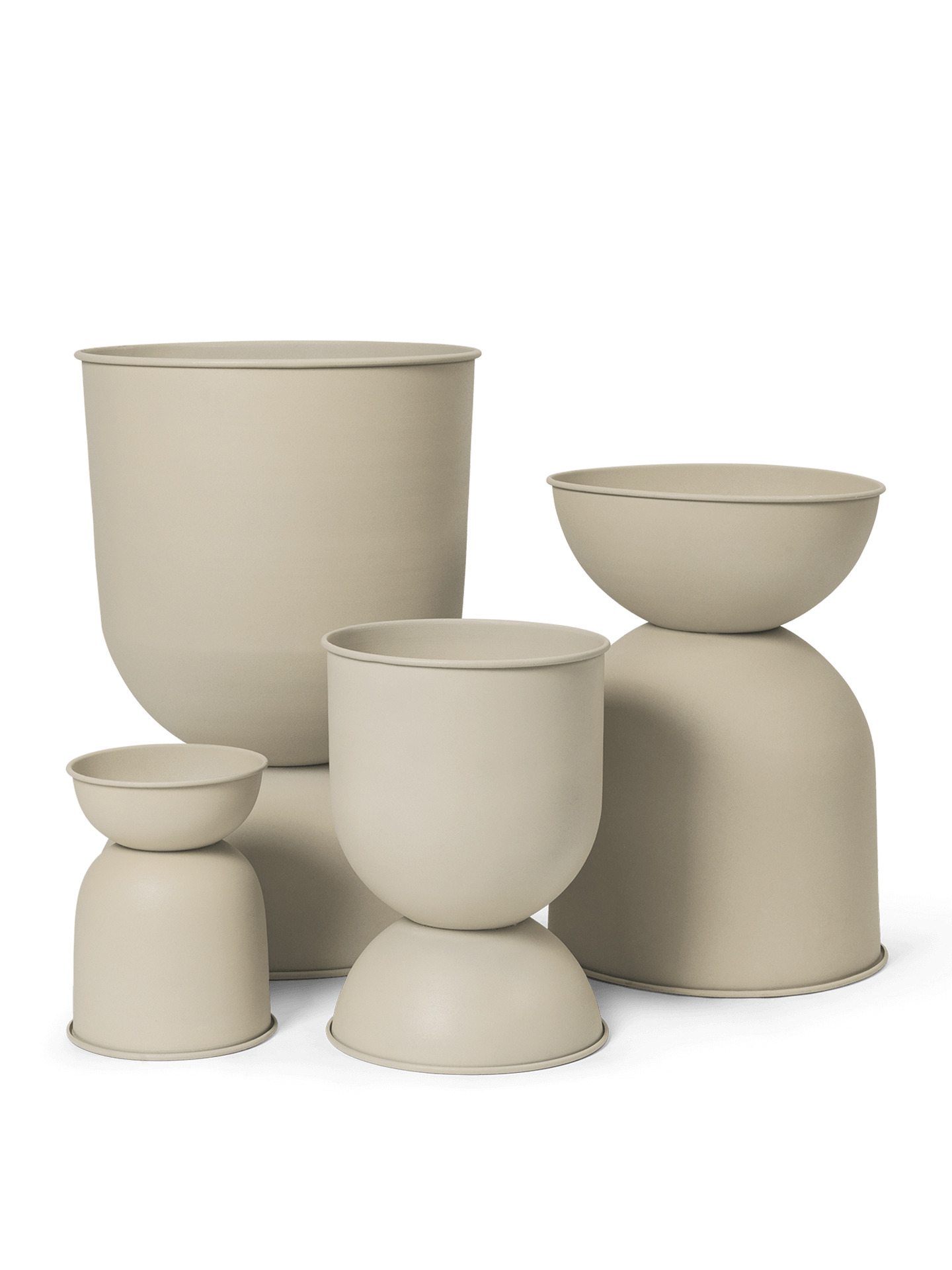 Ferm Living Hourglass Pot - Medium - Cashmere