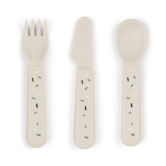 Done by Deer Foodie cutlery set Confetti Sand