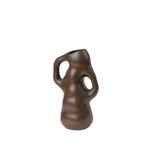 Broste Isolde Vase Antique Brown 21x14,5x35cm