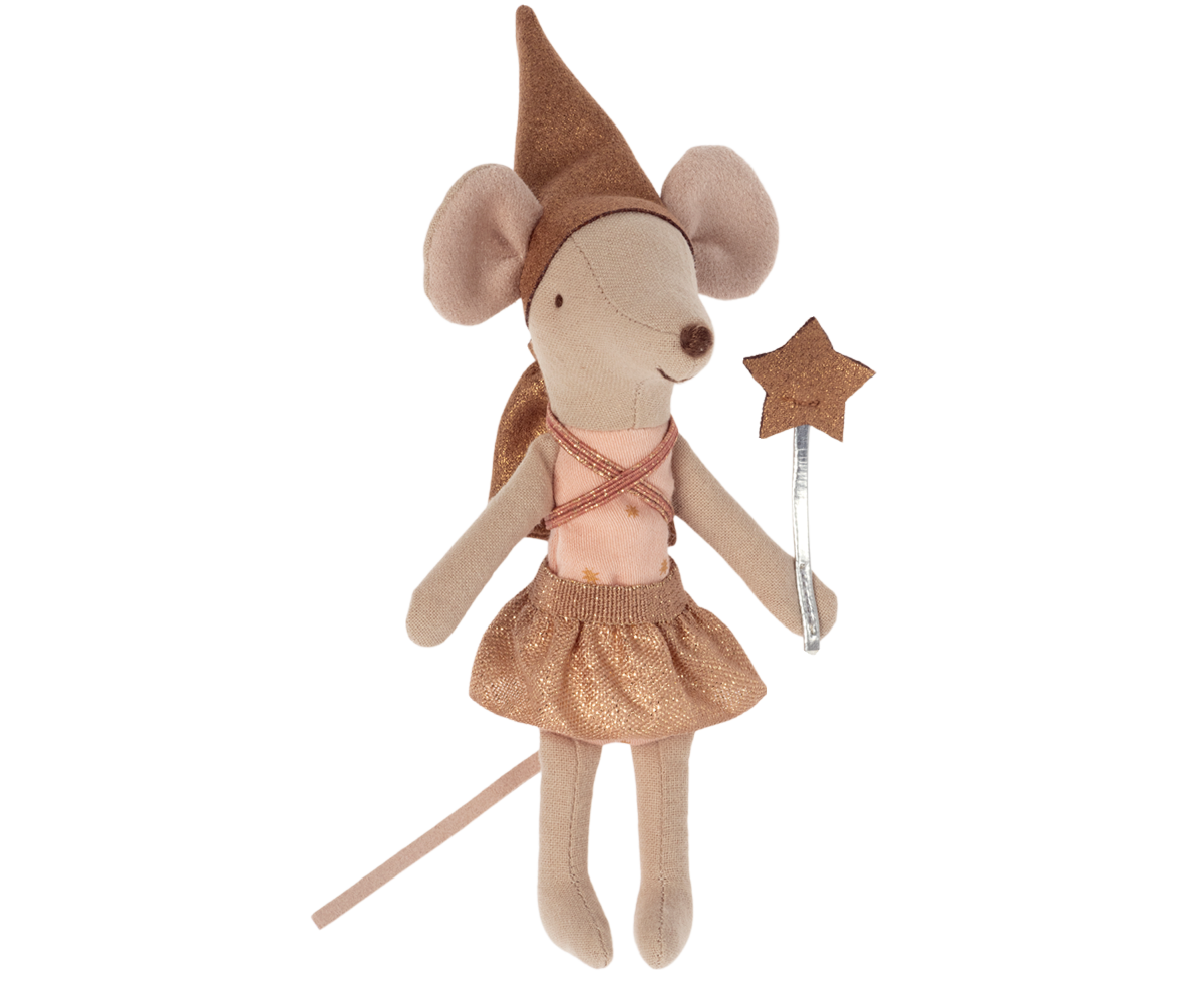 Maileg Tooth Fairy Mouse in Matchbox Rose
