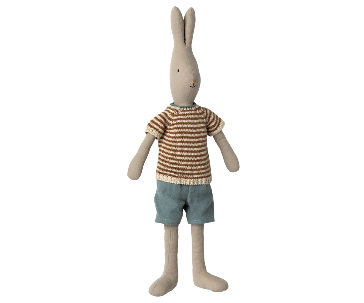 Maileg Rabbit Size 3 Classic Knitted shirt and shorts
