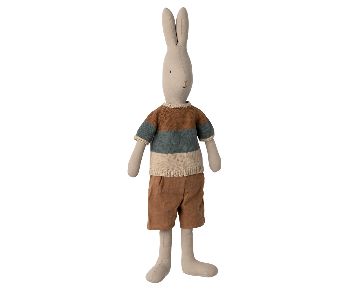 Maileg Rabbit size 4, Classic -Knitted shirt and shorts