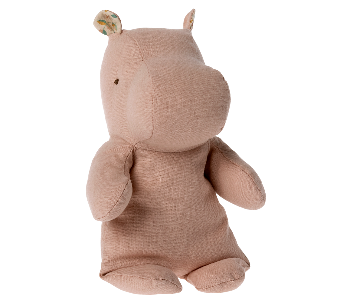 Maileg Safari Friends, Small Hippo - Soft Rose