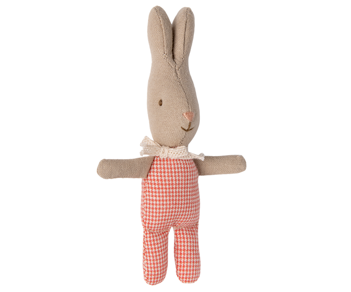Maileg Rabbit My - Red check