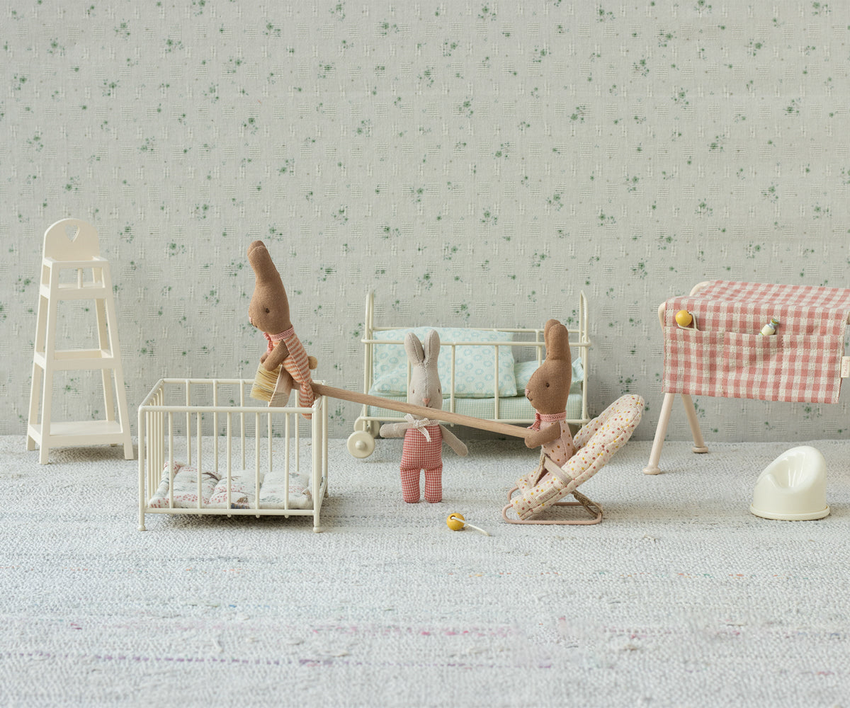Maileg Rabbit My - Red check