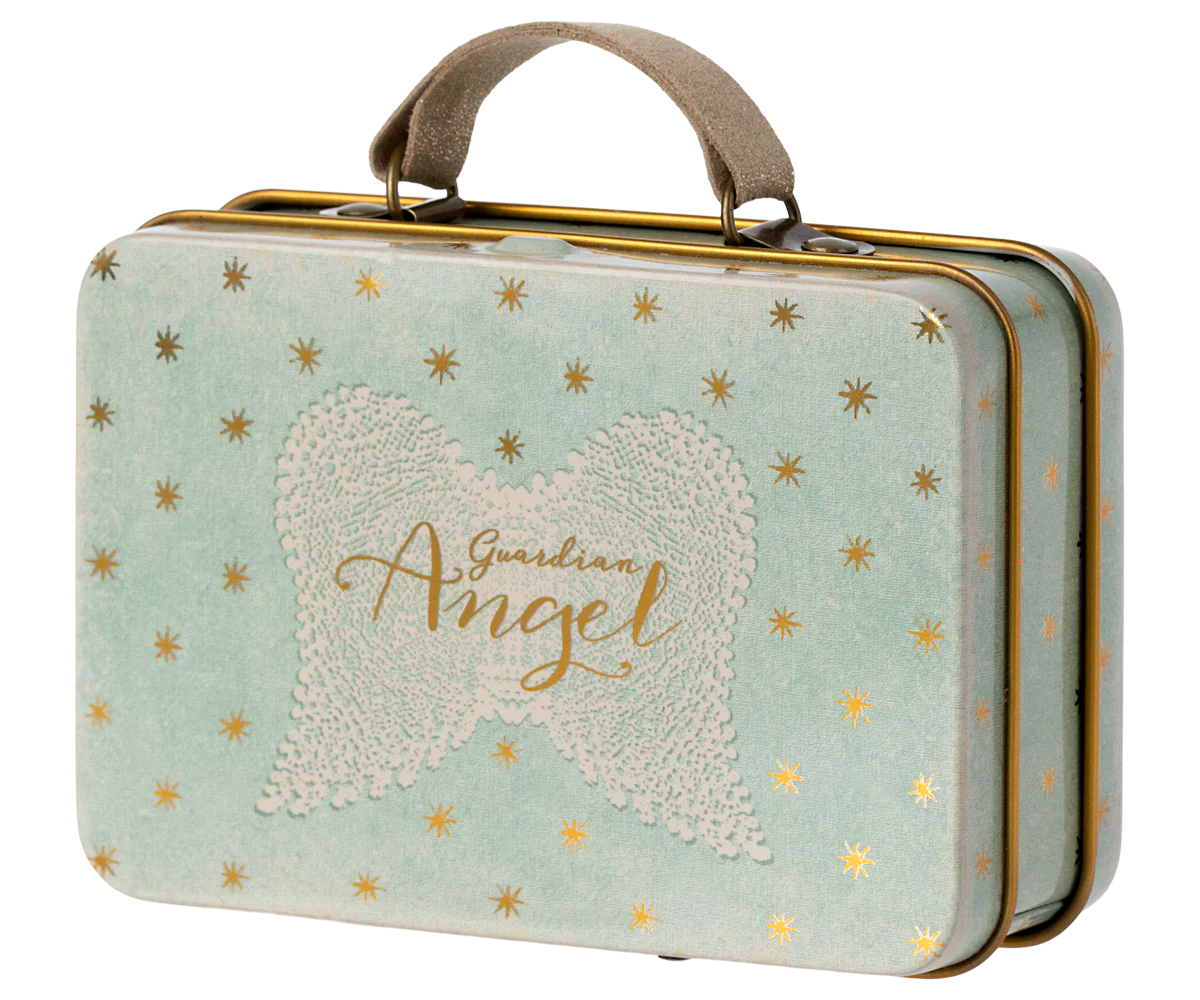 Maileg Angel Mouse in suitcase