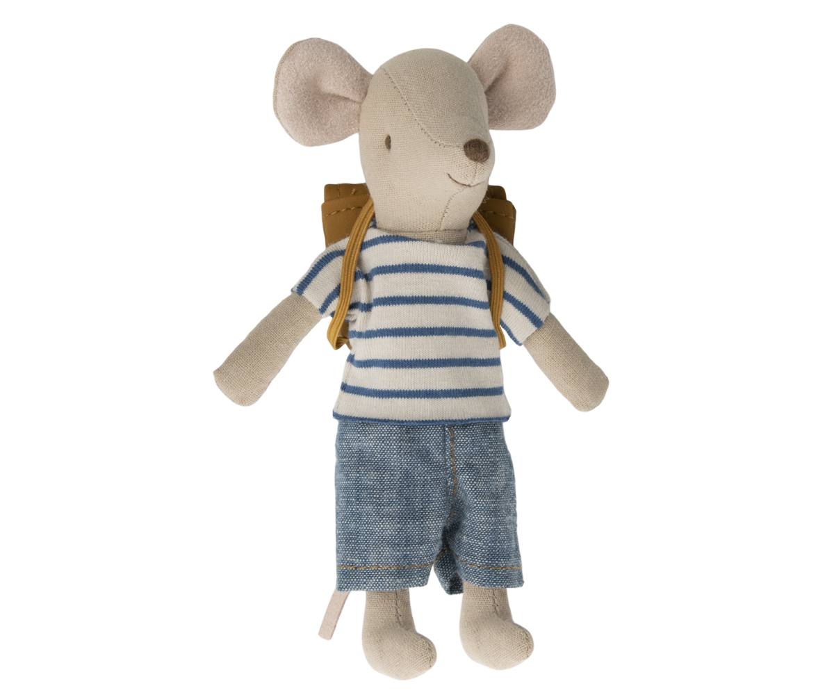 Maileg Tricycle Mouse Big Brother with Bag