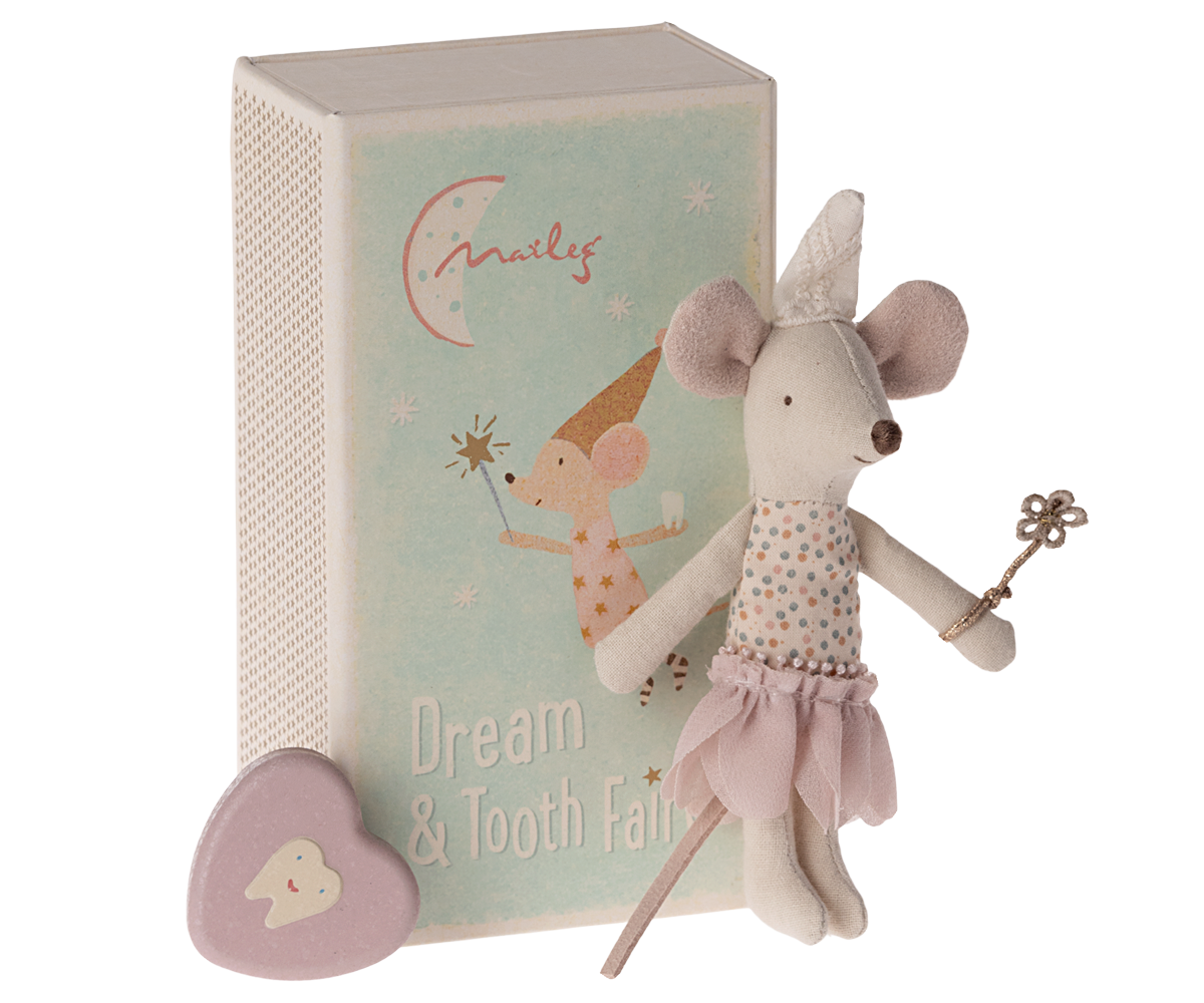 Maileg Tooth Fairy, Little Sister in a matchbox