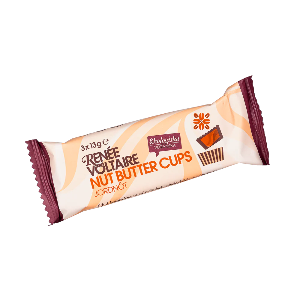 Renée Voltaire Nut Butter Cups -Jordnöt 39g Eko