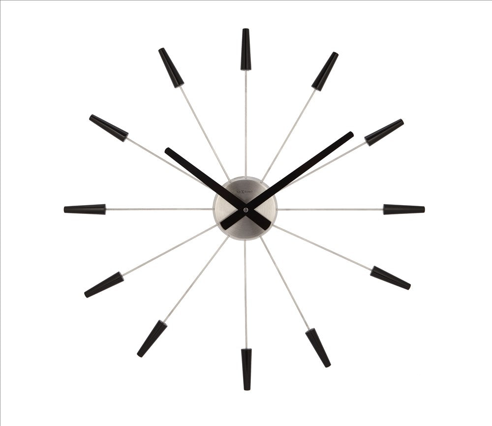NeXtime Plug Inn Väggklocka 58 cm Svart
