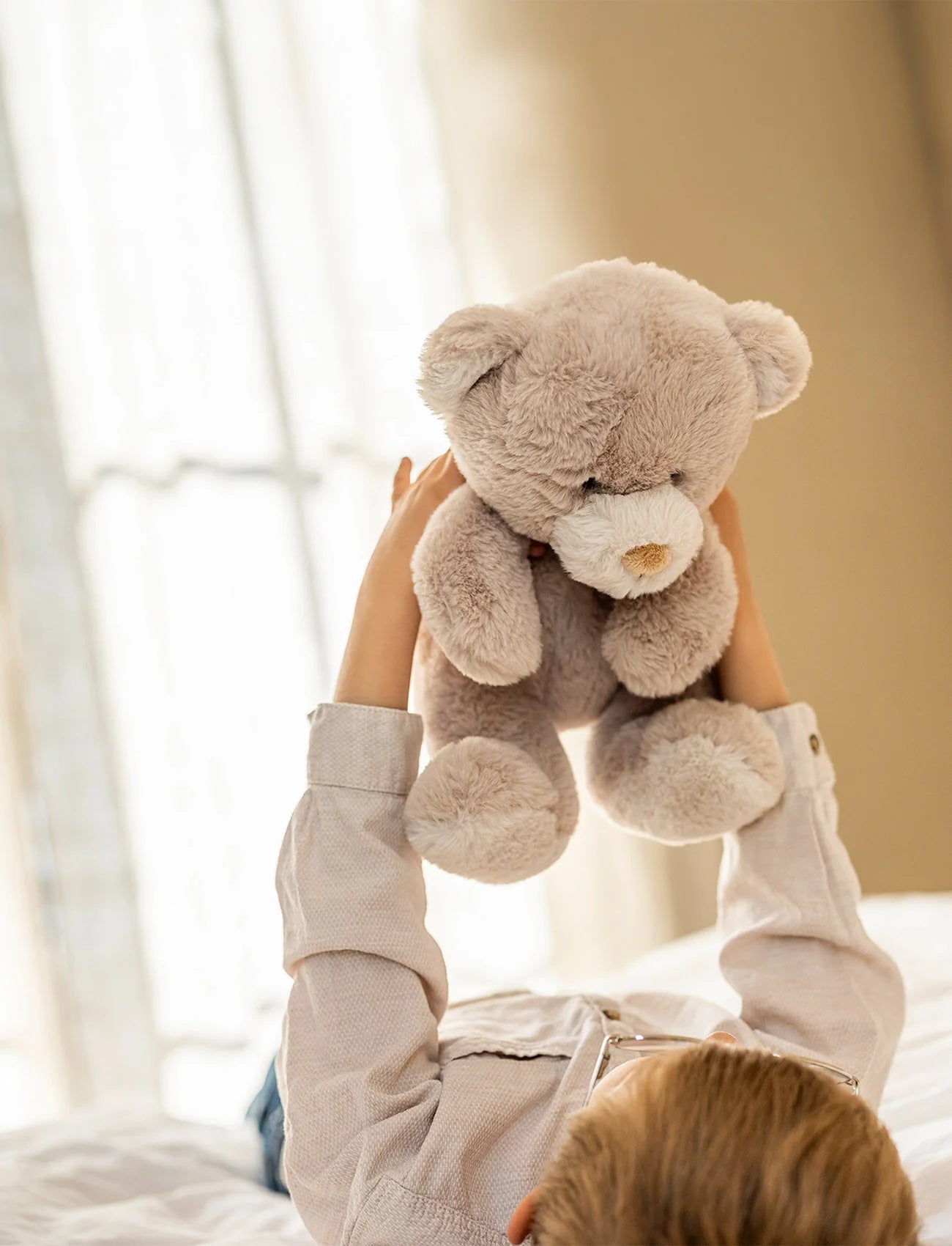 Teddykompaniet Teddy Mocca, Nalle, beige, stor