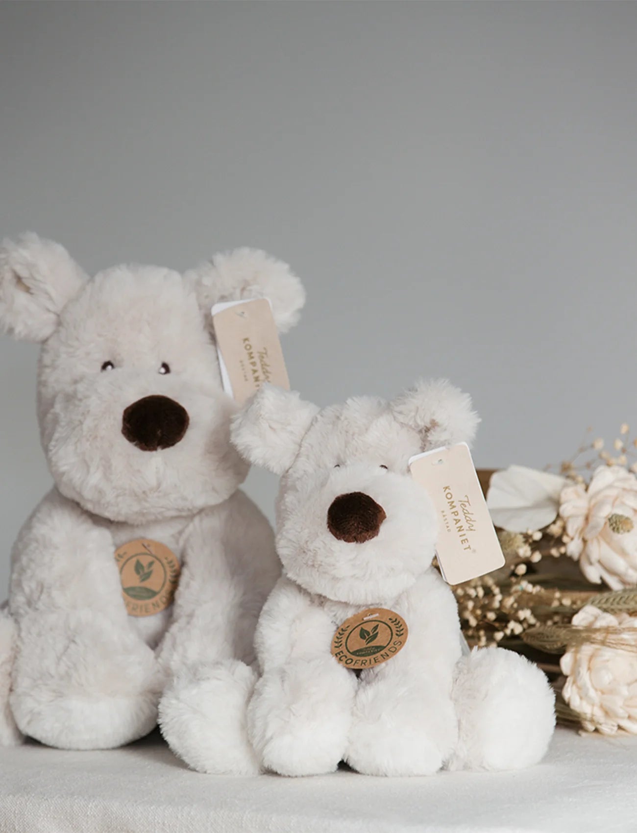 Teddykompaniet Teddy Mocca, Hund, grå, liten