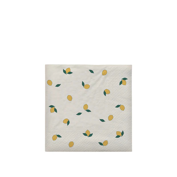 Broste Lemon paper napkin 33x33cm