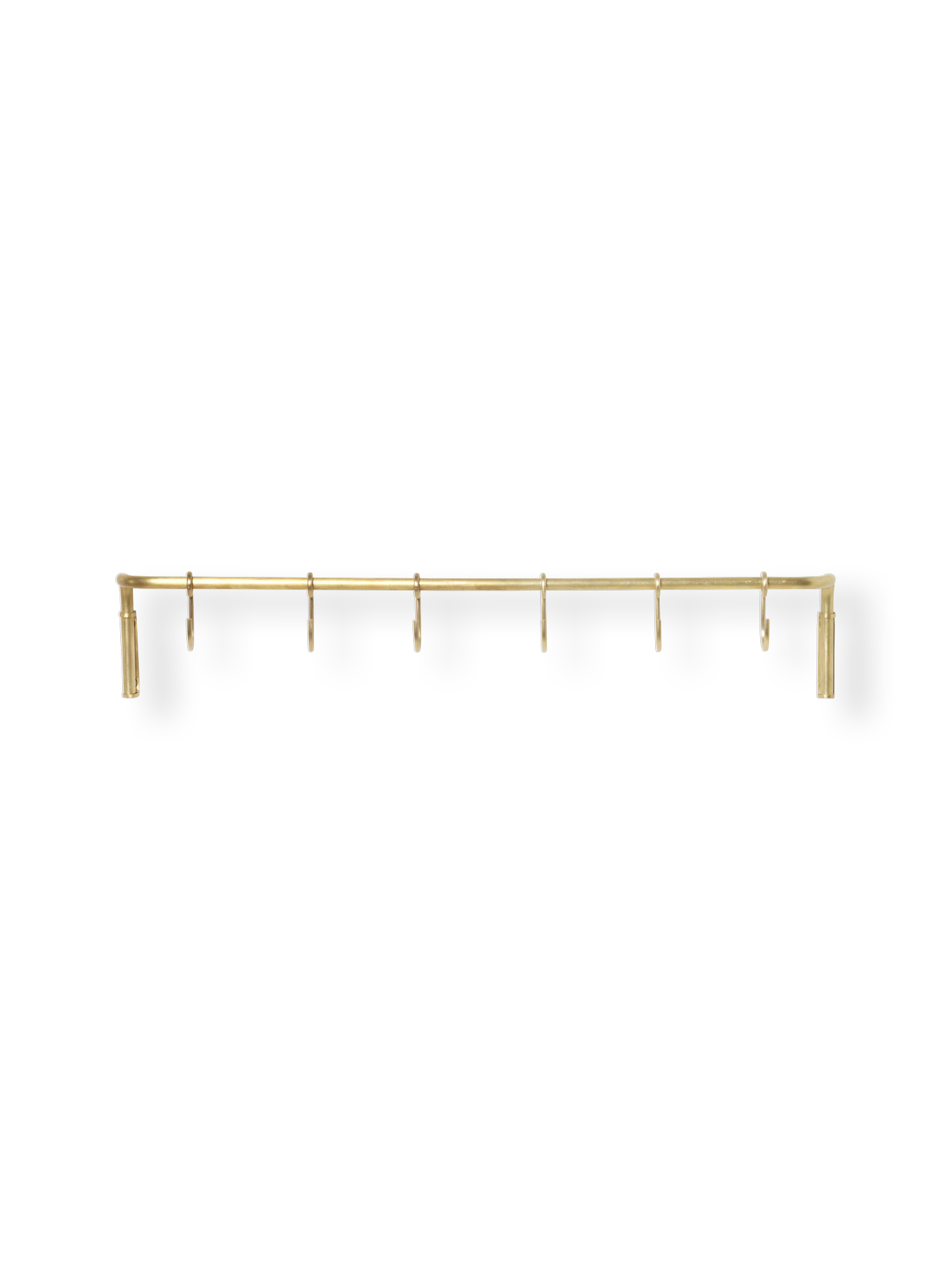 Ferm Living Kitchen Rod incl. 6 hooks - Brass