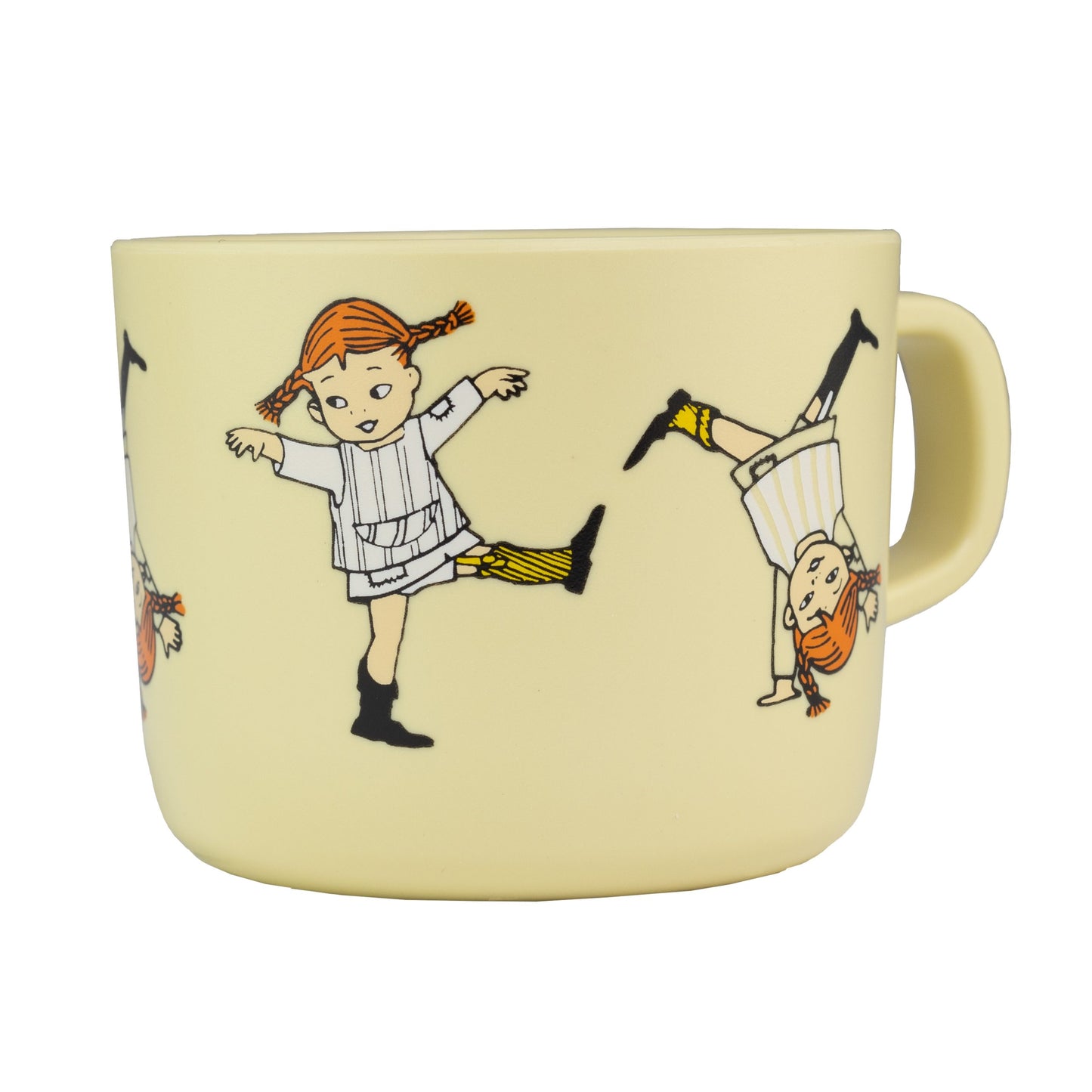 Rätt start Pippi Cirkus Pippi Cirkus Mugg med handtag gul