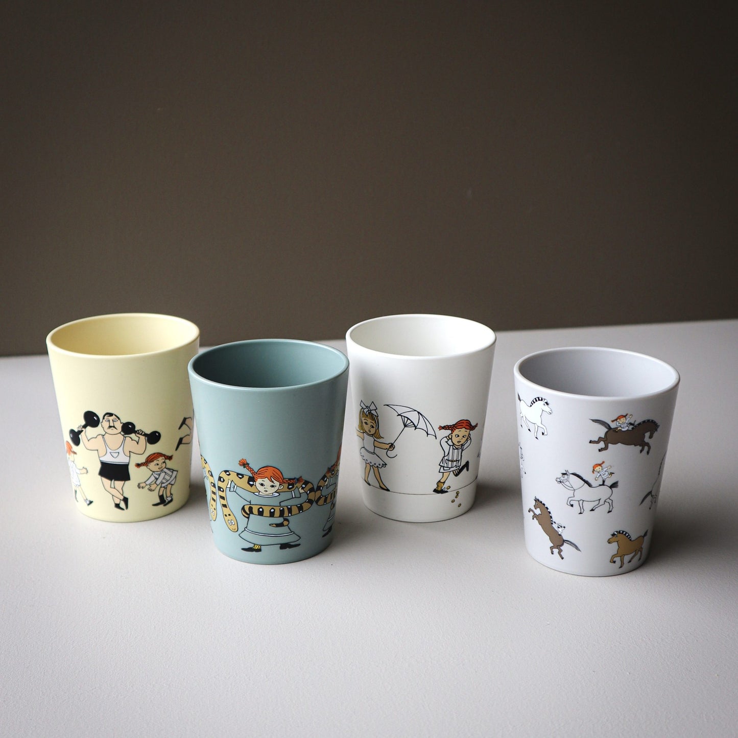 Rätt start Pippi Cirkus Mugg Beige