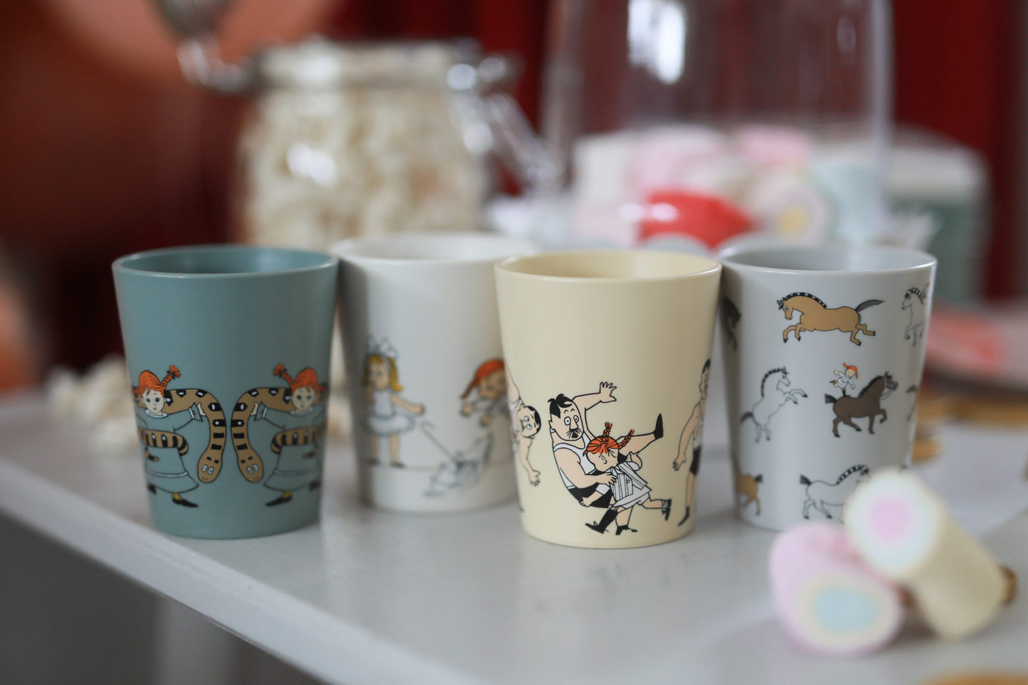Rätt start Pippi Cirkus Mugg Beige