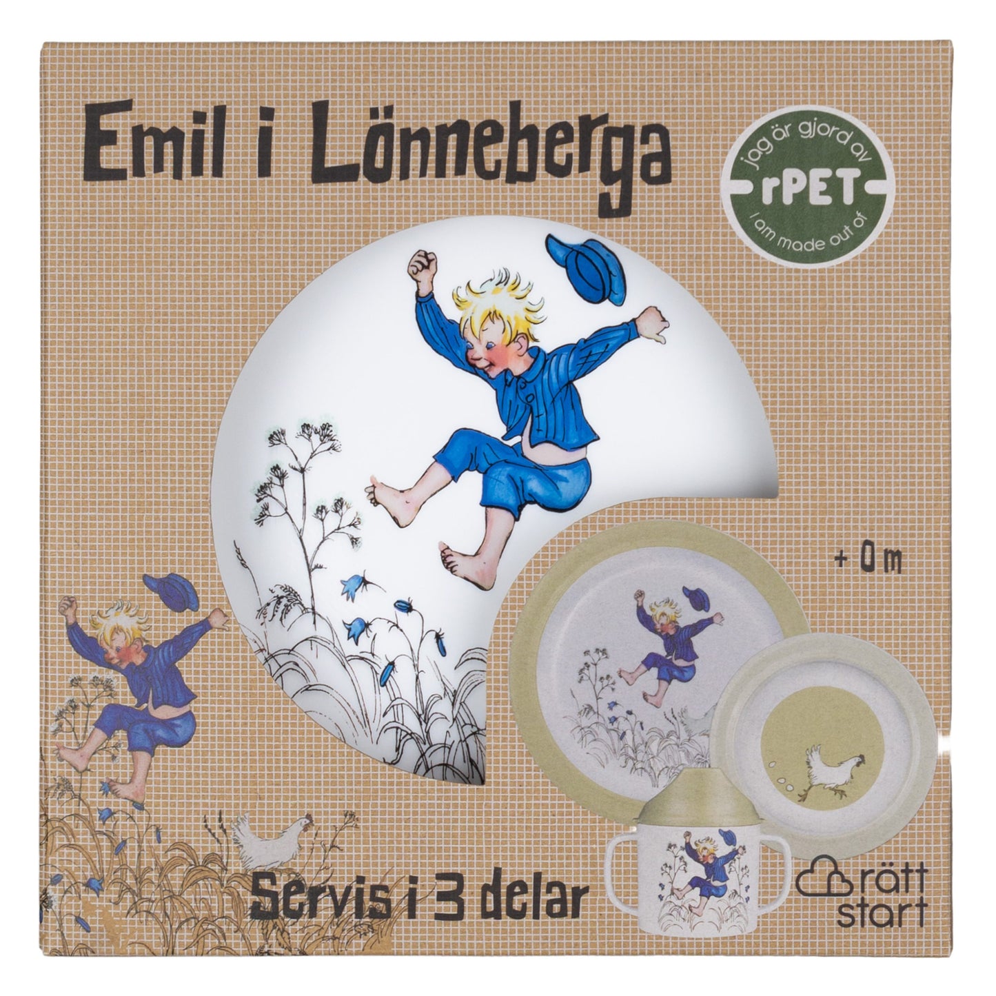 Rätt Start Emil i Lönneberga Barnservis 3-del