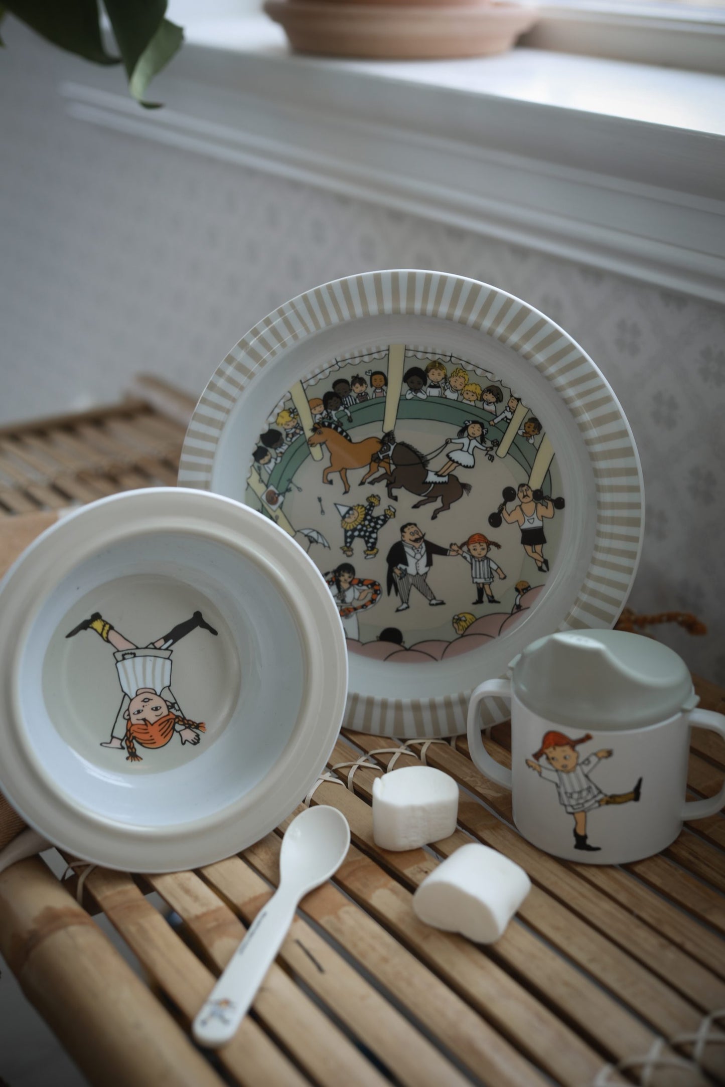 Rätt Start Pippi Cirkus, Skedar, 2pack, vit/rosa