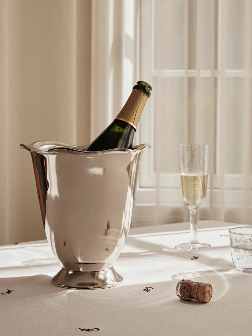 Broste Beatrice Wine bucket Silver finish