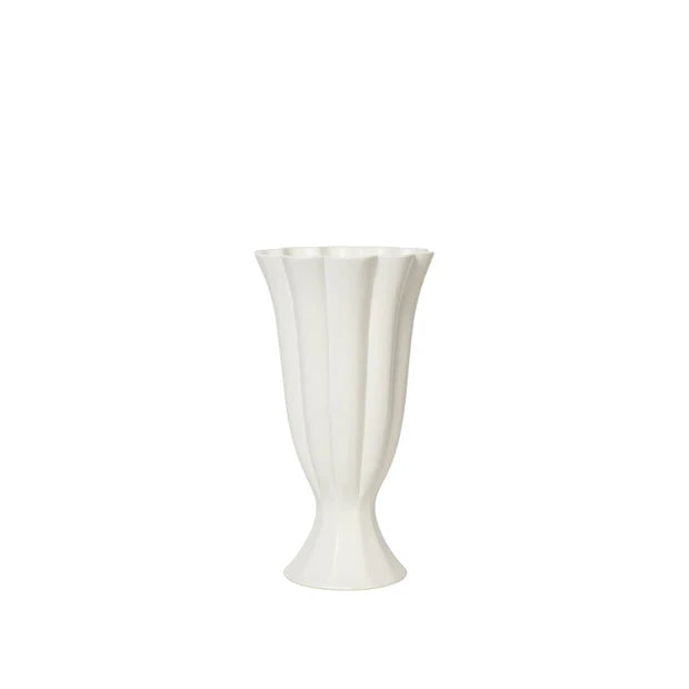 Broste Heli Vase L Cream 17x30cm