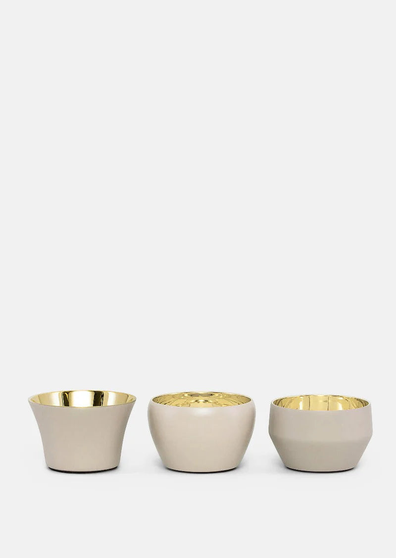Skultuna Kin Ljuslykta 3 pack Beige
