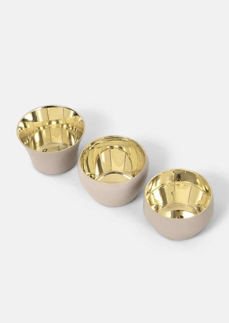 Skultuna Kin Ljuslykta 3 pack Beige