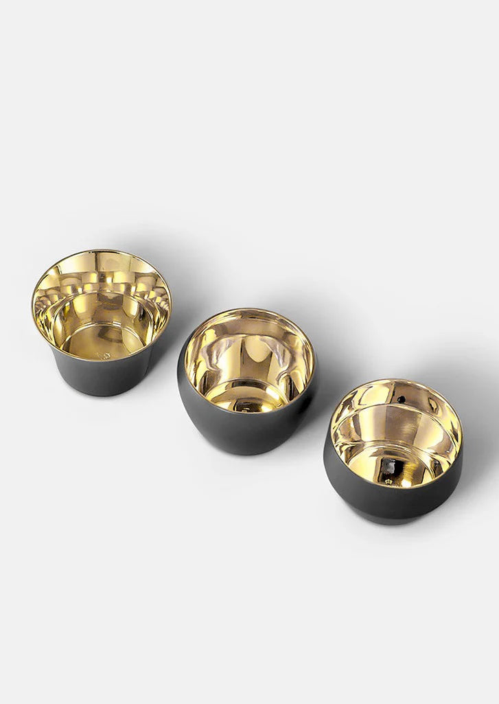 Skultuna Kin Ljuslykta 3 pack Mörkgrå