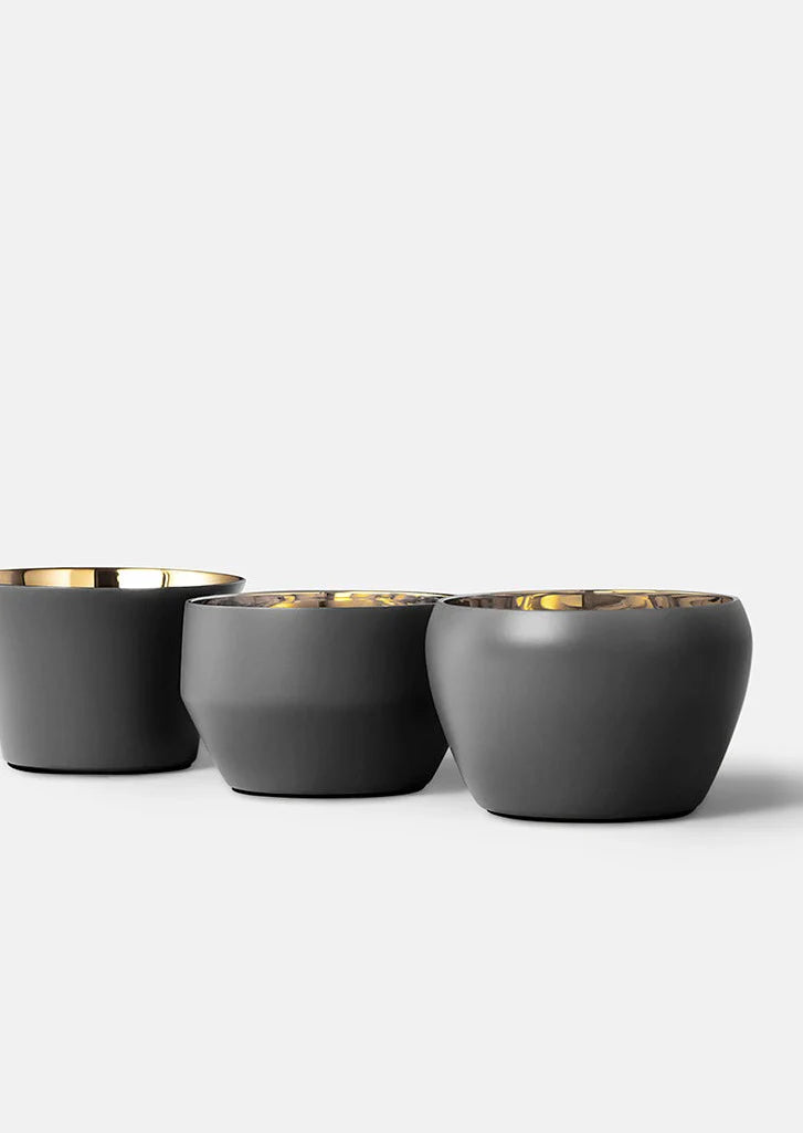 Skultuna Kin Ljuslykta 3 pack Mörkgrå