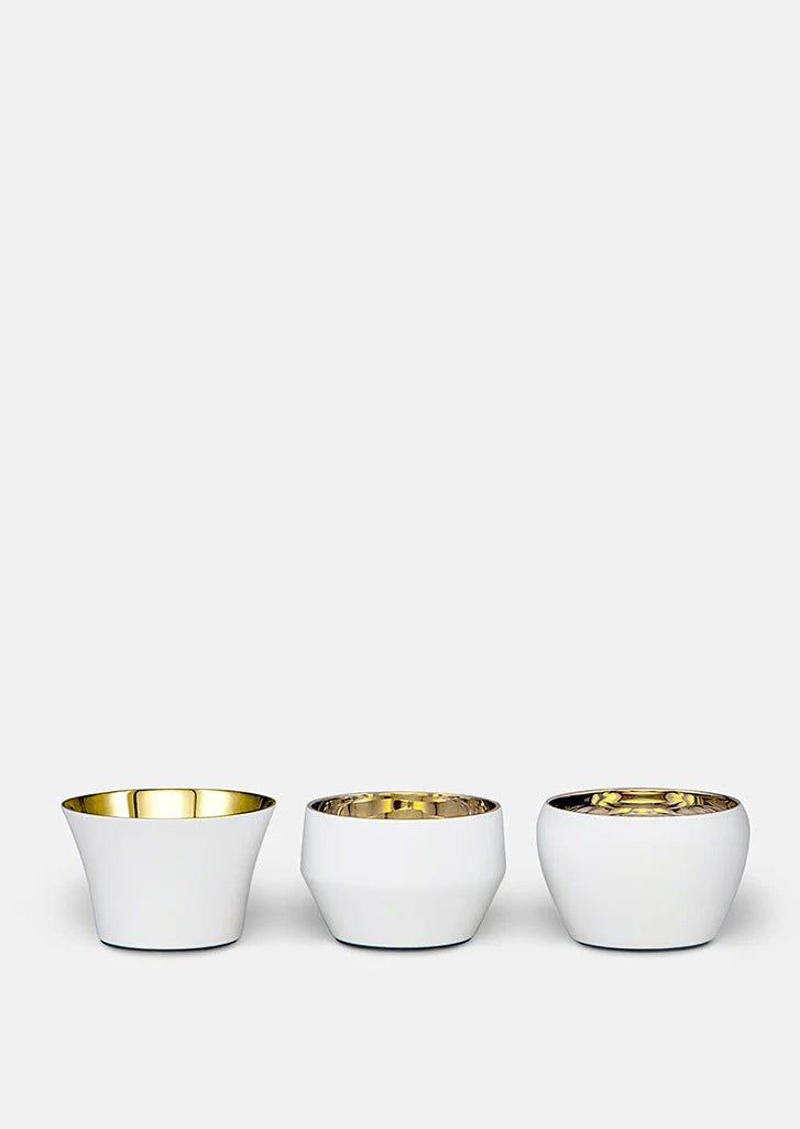 Skultuna Kin Ljuslykta 3 pack White