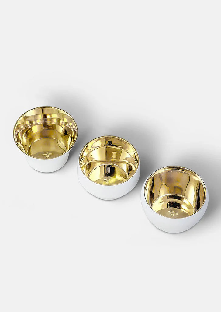 Skultuna Kin Ljuslykta 3 pack White