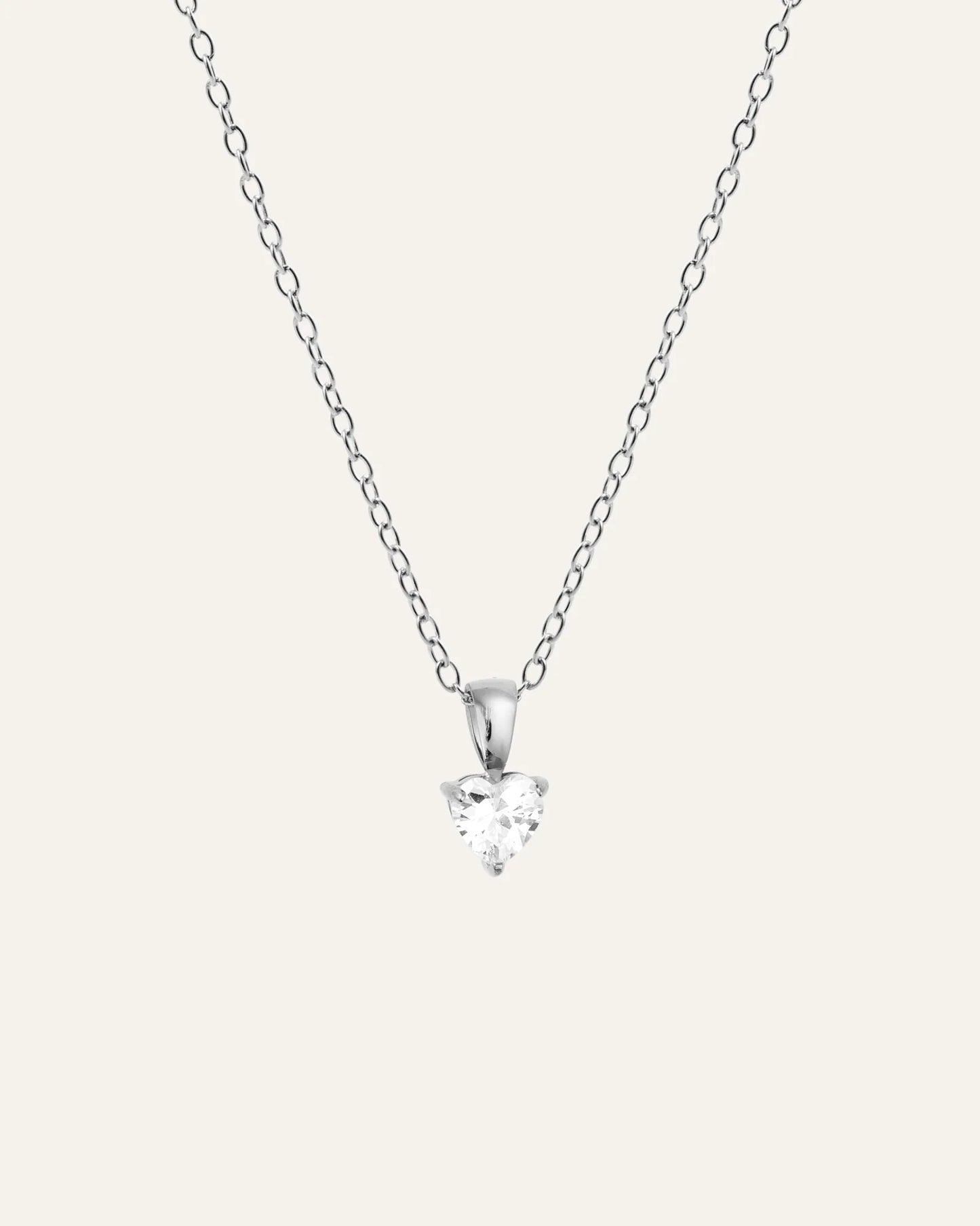 Mockberg Bonne Halsband Silver - vit