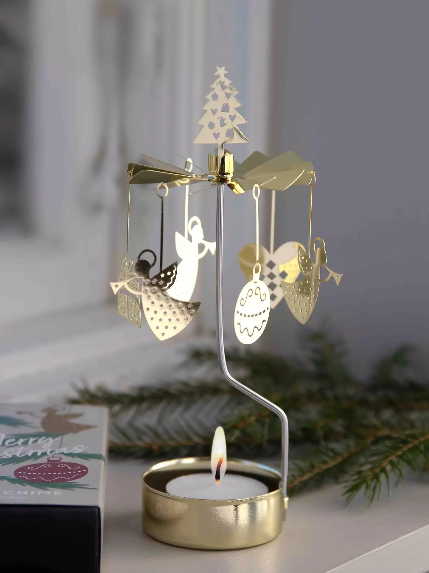 Pluto Design Änglaspel Merry Christmas Guld