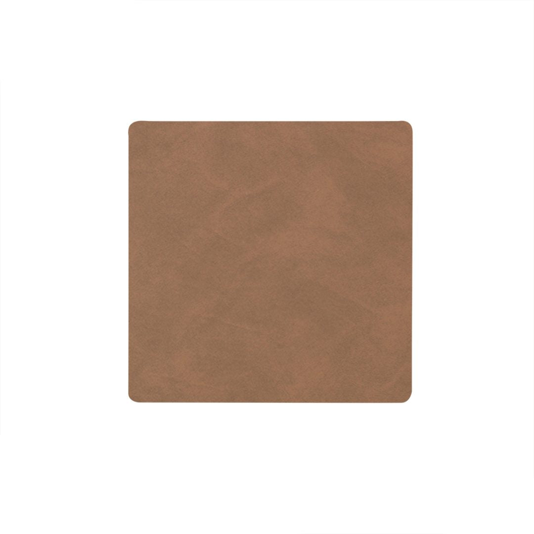 Lind DNA Glasunderlägg Square 10x10 cm Nupo Brown