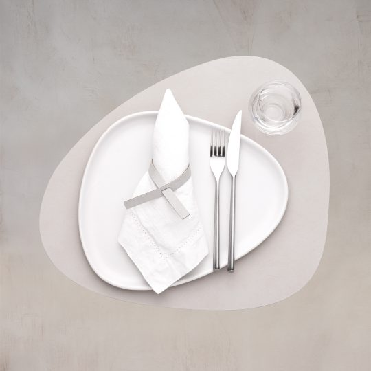 Lind DNA Bordstablett Curve 37x44 cm Nupo Oyster White